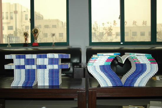 的图书摆放造型