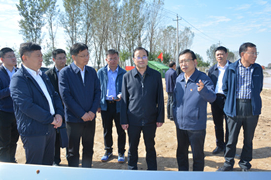 黄河水利委员会主任汪安南来我县检查秋汛防御工作