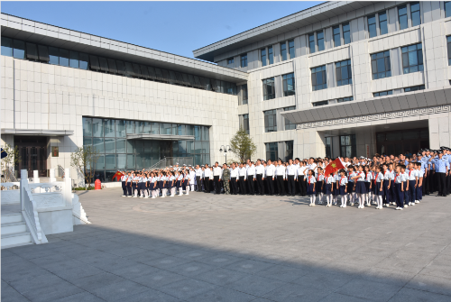 我县举行庆祝中华人民共和国成立70周年升国旗仪式